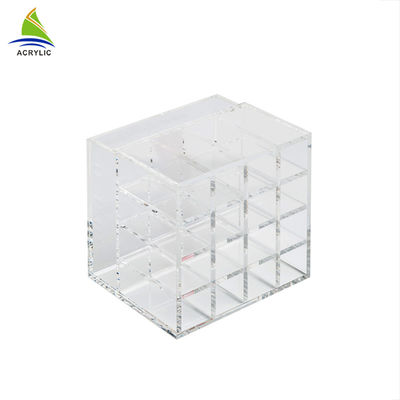 কাউন্টার শীর্ষ এক্রাইলিক অঙ্গরাগ প্রদর্শন এক্রাইলিক প্রসাধনী লিপস্টিক সংগঠক