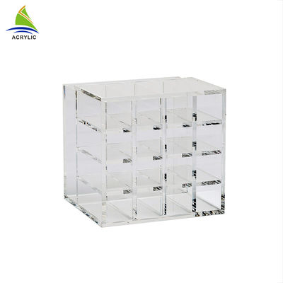 কাউন্টার শীর্ষ এক্রাইলিক অঙ্গরাগ প্রদর্শন এক্রাইলিক প্রসাধনী লিপস্টিক সংগঠক