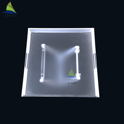 Innoxious কাস্টম এক্রাইলিক আসবাবপত্র স্ক্রল Plexiglass সাইড কফি টেবিল