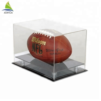 বড় এক্রাইলিক প্রদর্শন বক্স Plexiglass এক্রাইলিক সকার বল খেলা প্রদর্শন ক্ষেত্রে