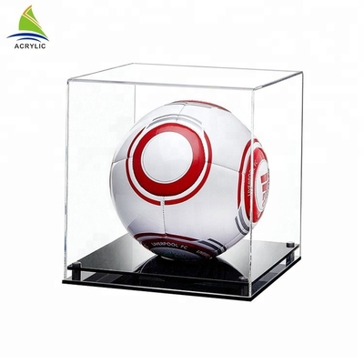 বড় এক্রাইলিক প্রদর্শন বক্স Plexiglass এক্রাইলিক সকার বল খেলা প্রদর্শন ক্ষেত্রে