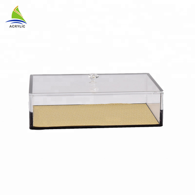 ইকো - বন্ধুত্বপূর্ণ Perspex স্লাইডিং ঢাকনা প্রদর্শন এক্সটেনশন পরিষ্কার এক্রাইলিক ঘন বক্স