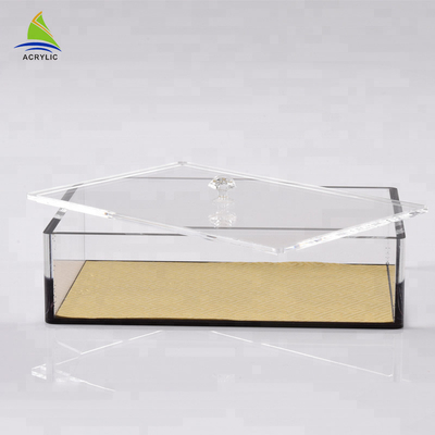 ইকো - বন্ধুত্বপূর্ণ Perspex স্লাইডিং ঢাকনা প্রদর্শন এক্সটেনশন পরিষ্কার এক্রাইলিক ঘন বক্স