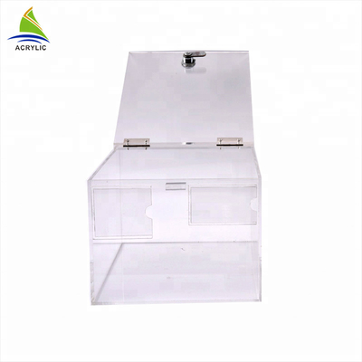 দান ছোট অ্যাক্রিলিক বক্স Plexiglass অবদান বক্স কাস্টমাইজ আকার