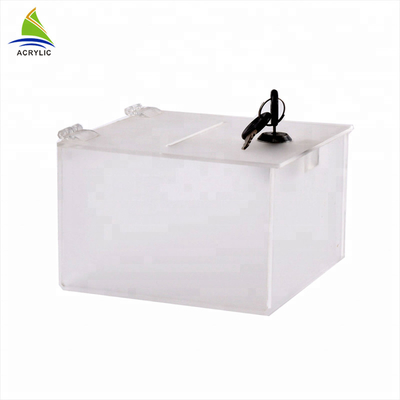 দান ছোট অ্যাক্রিলিক বক্স Plexiglass অবদান বক্স কাস্টমাইজ আকার