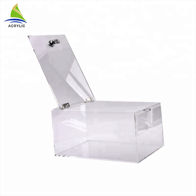 দান ছোট অ্যাক্রিলিক বক্স Plexiglass অবদান বক্স কাস্টমাইজ আকার