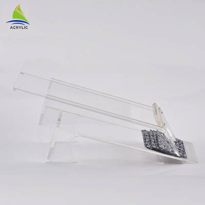 Lids ডিসপোজেবল PMMA উপাদান সঙ্গে কার্ড ছোট ছোট এক্রাইলিক বক্সগুলিতে বাজানো