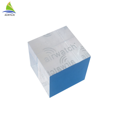 দৃঢ় এক্রাইলিক ছবির ফ্রেম প্রদর্শন কাস্টম এক্রাইলিক রাক স্কয়ার ব্লক সাইন ধারক