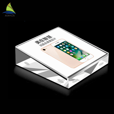 আধুনিক এক্রাইলিক ব্র্যান্ড ব্লক মসৃণ সারফেস নিজস্ব আকার একক ডিজাইন