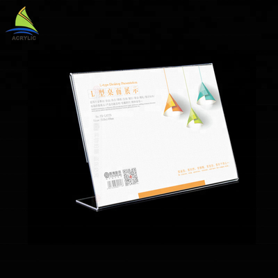 মিনিমালিস্ট এক্রাইলিক সাইন প্রদর্শন ধারক কাস্টম টেবিল তাঁবু মেনু হোল্ডার এক্রাইলিক সাইন বোর্ড