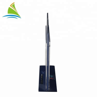 আধুনিক PMMA এক্রাইলিক Tabletop সাইন ধারক আকার উচ্চ কঠোরতা কাস্টমাইজ