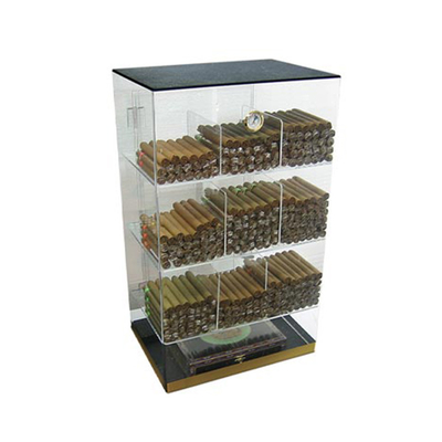 6 মিমি এক্রাইলিক কাউন্টারটপ ডিসপ্লে কেস Humidor এক্রাইলিক সিগার ডিসপ্লে মন্ত্রিপরিষদ