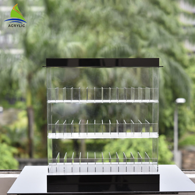 ইকো - বন্ধুত্বপূর্ণ এক্রাইলিক দোকান প্রদর্শন পরিষ্কার এক্রাইলিক ইলেকট্রনিক সিগারেট প্রদর্শন রাক