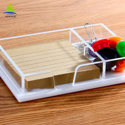 পরিষ্কার এক্রাইলিক দোকান প্রদর্শন Plexiglass স্টোরেজ প্যালেট এক্রাইলিক অফিস ট্রে সংগঠক