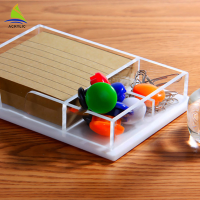 পরিষ্কার এক্রাইলিক দোকান প্রদর্শন Plexiglass স্টোরেজ প্যালেট এক্রাইলিক অফিস ট্রে সংগঠক