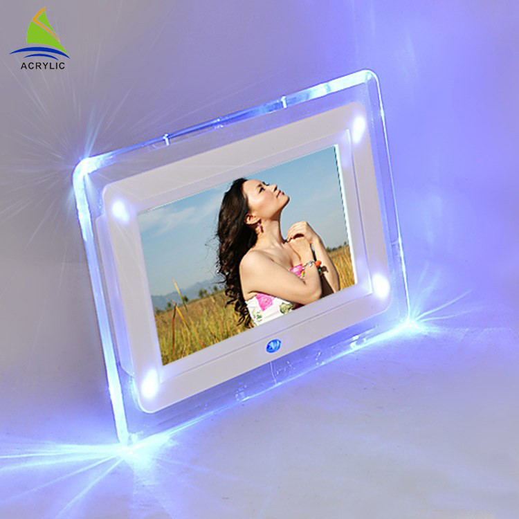 দোকান মিনি এক্রাইলিক নেতৃত্বে ফ্রেম এক্রাইলিক ফ্যাশন ডিজাইন নেতৃত্বে হালকা ছবির ফ্রেম